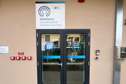 In foto l'Ospedale di Comunità di Palazzolo sull'Oglio dell'Asst Franciacorta