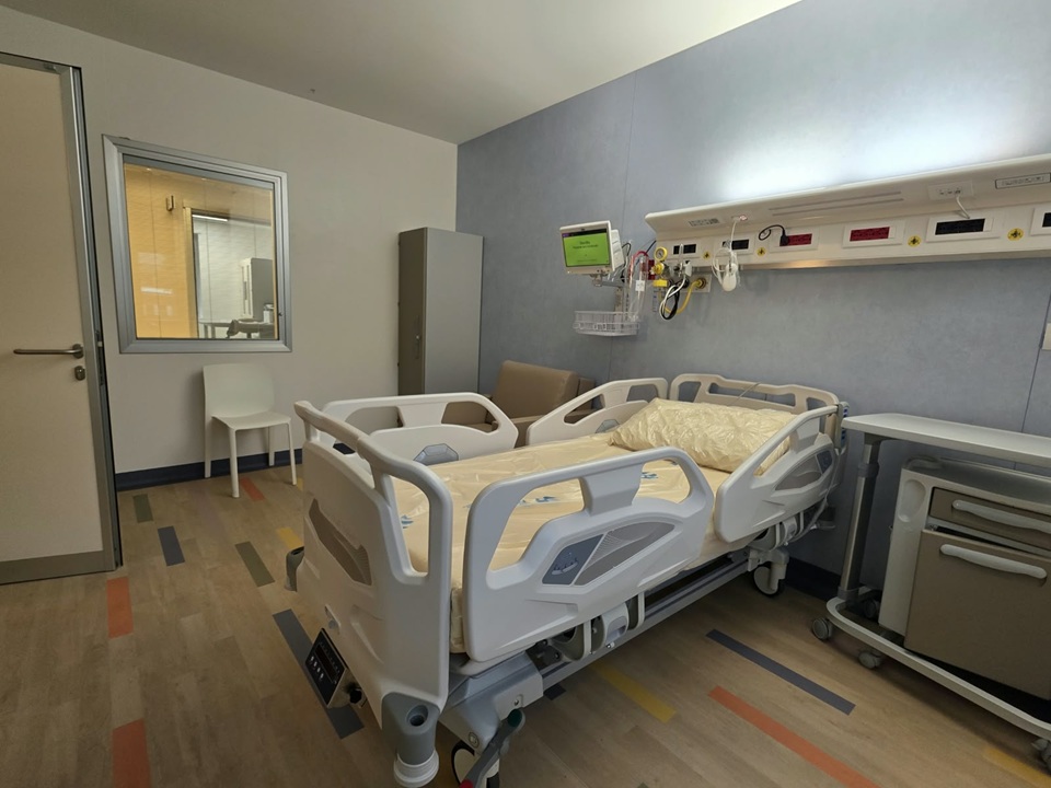 Nuovo reparto Trapianto Midollo osseo pediatrico (in foto) agli Spedali Civili di Brescia.