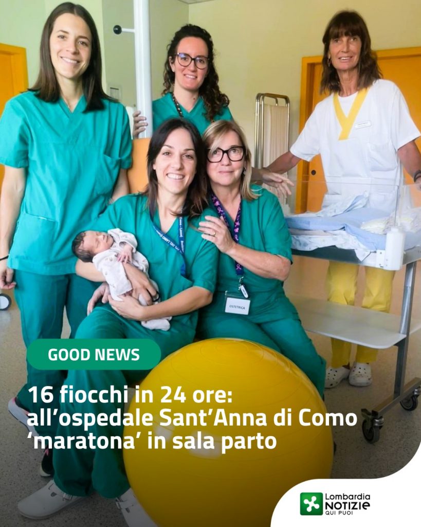 #GoodNews
Per ventiquattr’ore, la vita ha bussato all’ospedale Sant’Anna con una forza travolgente.
Tra il 7 e l’8 ottobre il punto nascita comasco ha vissuto una maratona di speranza: 16 bimbi venuti al mondo in un solo giorno.
Dietro questo fantastico evento c’è la risposta impeccabile di un’intera squadra. Tra sale operatorie riorganizzate in tempi record e presidi d’urgenza sempre pronti, ginecologi, ostetriche, neonatologi, anestesisti e infermieri hanno lavorato in perfetta sintonia. Un vero “stress test” superato con una sola priorità: la totale sicurezza di mamme e neonati.

Un grazie di cuore a tutto il personale per la straordinaria dedizione, e un benvenuto al mondo ai piccoli e alle loro famiglie!

#lnews #lombardianotizie #como #babyboom