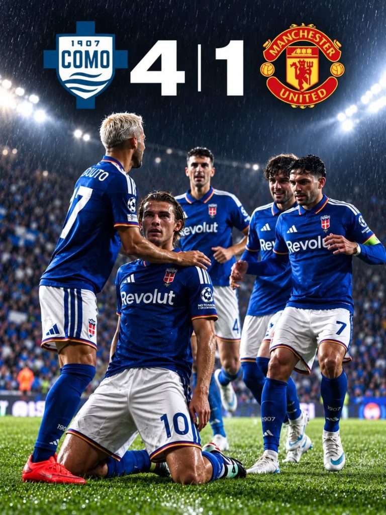 L’impresa del Como: Manchester United battuto 4-1!

Una prestazione straordinaria permette ai lariani, trascinati da capitan  Da Cunha e Nico Paz, di superare con un netto 4-1 il Manchester United. Una vittoria di prestigio che esalta il valore della squadra di Cesc Fàbregas e accende l’entusiasmo della città e dei tifosi.

Il Como firma una pagina memorabile della sua storia e porta in alto il nome dello sport lombardo!

#como
#champion #champi̇onsleague #manchesterunited @comofootball