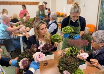 All'ospedale di Gallarate i fiori sono stati utilizzati in laboratori rivolti ai pazienti per offrire momenti di serenità durante le cura