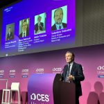 Presidente Fontana durante il suo intervento a Ces Unveiled Milan 2026
