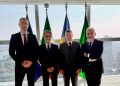 In foto il presidente della Regione Lombardia Attilio Fontana e il sottosegretario Cattaneo all’incontro con l’ambasciatore e il console dell’Ucraina