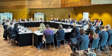 L’assessore regionale allo Sviluppo economico, Guido Guidesi, interviene a Lindau (Germania) al Forum Eusalp