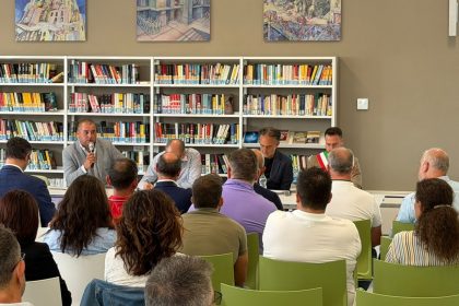 Un momento del confronto a Canneto sull'Oglio