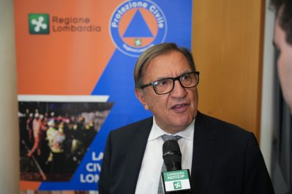 In foto l’assessore regionale alla Protezione civile Romano La Russa: il suo commento sui due nuovi test IT-alert su due dighe in Lombardia