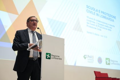 Evento Scuola e Protezione civile in Lombardia l'intervento dell'assessore La Russa