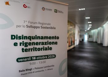Immagine della locandina del forum per lo sviluppo sostenibile 2026 di Regione Lombardia