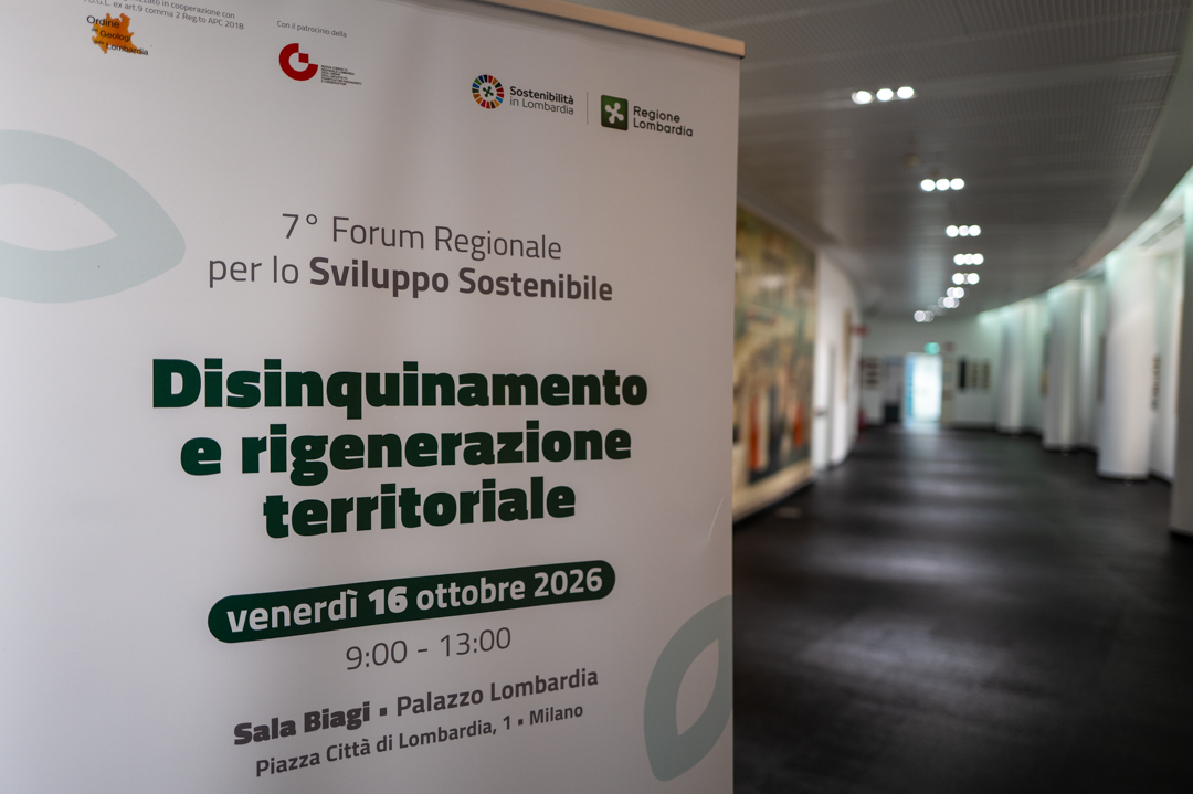 immagine locandina del forum per lo sviluppo sostenibile 2026 di Regione lombardia