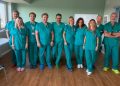 L'equipe medica del San Gerardo di Monza che ha operato il paziente al quale si è rotta l'aorta per tre volte
