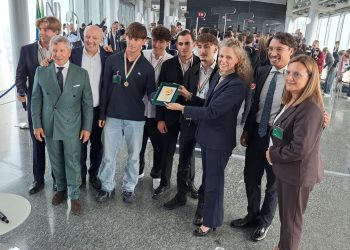 il sottosegretario con delega allo Sport Federica Picchi al Belvedere Berlusconi di Palazzo Lombardia per l’evento Alpha League santelia-cantu-alpha-league