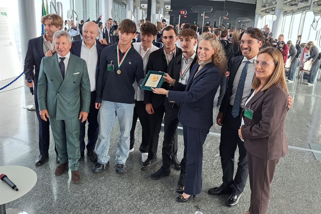 il sottosegretario con delega allo Sport Federica Picchi al Belvedere Berlusconi di Palazzo Lombardia per l’evento Alpha League santelia-cantu-alpha-league