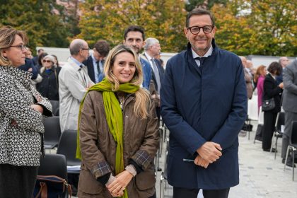 Via ufficiale al cantiere del Bosco della Musica. Regione Lombardia protagonista dell'intervento di rigenerazione del Conservatorio. In foto il vicepresidente di Regione Lombardia Marco Alparone (a destra) e l'assessore regionale alla Cultura Francesca Caruso.