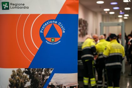 In foto l’evento a Palazzo Lombardia per celebrare i dieci anni di attività dei Centri di Promozione della Protezione civile