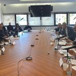 A Rozzano, nell'hinterland milanese, si è svolta una seduta della Commissione parlamentare d’inchiesta sulle condizioni di sicurezza delle città e delle periferie. In foto un momento della riunione con i rappresentanti del territorio e delle istituzioni locali,