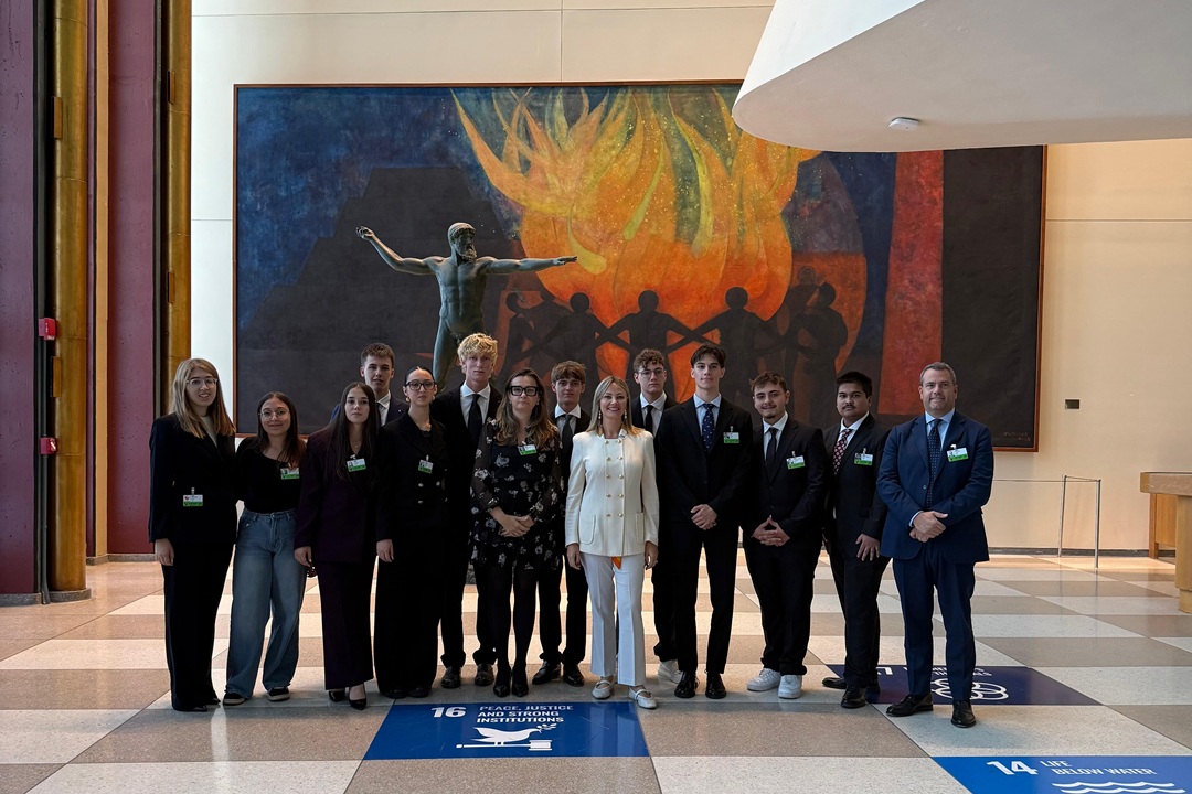 L’assessore all’Istruzione, Formazione e Lavoro di Regione Lombardia Simona Tironi in visita al Palazzo di Vetro delle Nazioni Unite durante la missione istituzionale negli Usa