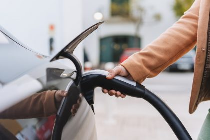macchina elettrica per dare idea di rinnovo veicoli inquinanti con alternative green