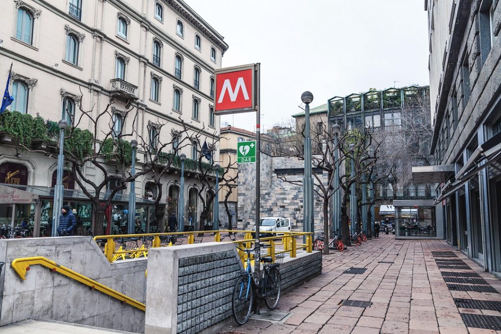 stazione MM3, immagine utilizzata per prolungamento linea M3 fino a Peschiera Borromeo