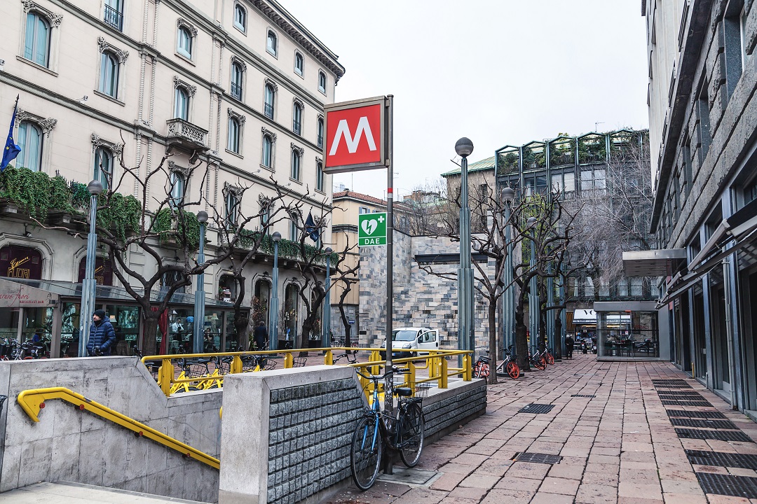 stazione MM3, immagine utilizzata per prolungamento linea M3 fino a Peschiera Borromeo